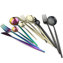 Axyaa Stainless Steel Cutlery Set - Knife Spoon Flatware Dinnerware