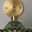 Axyaa Copper Glass Wall Lights Sconce LED Nordic Modern Bedroom Stair Lamp