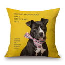 Axyaa Dachshund Dog Print Cotton Linen Pillow Covers 45X45cm