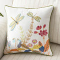 Axyaa Floral Country Style Butterfly Cushion Cover, 45x45cm, Home Decoration
