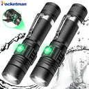Axya 8000LM Zoomable USB Rechargeable LED Flashlight with T6/L2/V6 LEDs