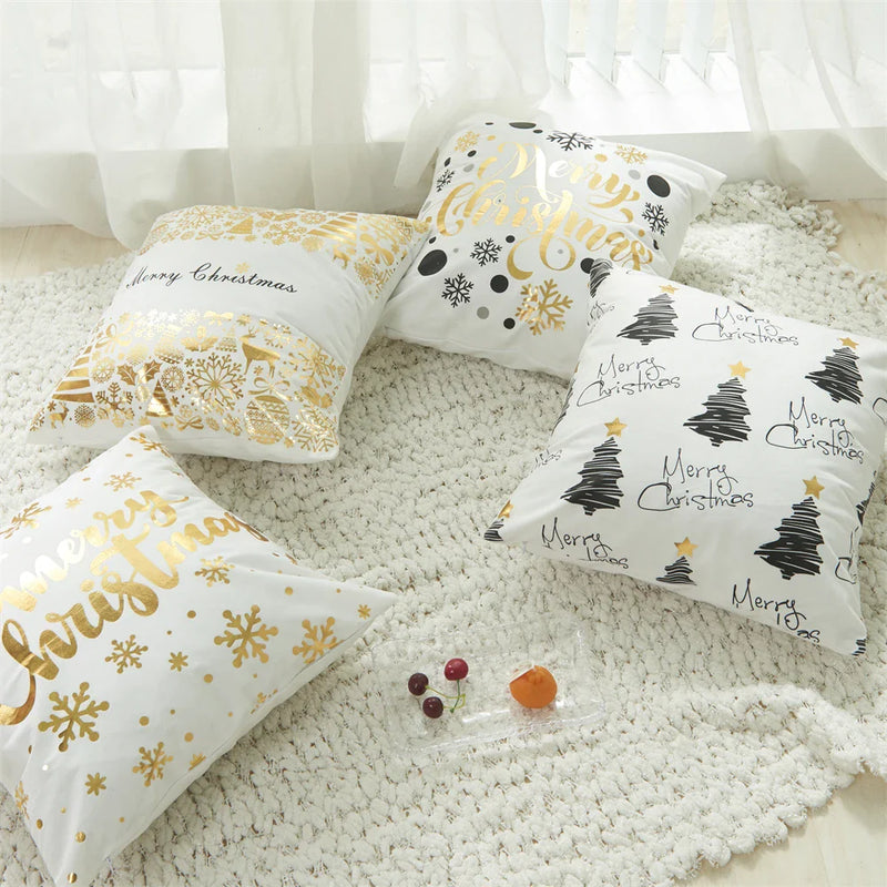 Axyaa Christmas Cushion Cover 18x18 Modern Home Decor Gift