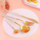 Axyaa Stainless Steel Cutlery Set - Chopsticks, Forks, Spoons, Knife - Kitchen Tableware