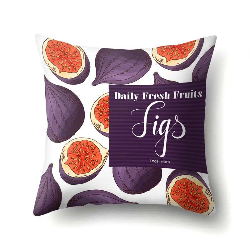 Fresh Fruits Watermelon Throw Pillow Covers by Axyaa