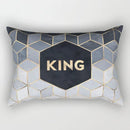 Axyaa Rectangle Lumbar Cushion Cover for Home Sofa Decoration