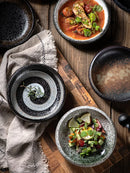 Axya Ceramic Salad Dish Set for Home Tableware and Snack Fruit Bowl