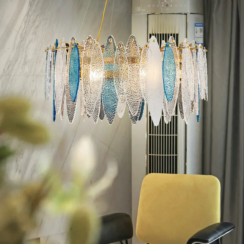 Luxury Glass Chandelier Light for Living Room & Bedroom by Axya.