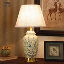 Axyaa Hand Painted Ceramic Table Lamp in Retro Chinese Style