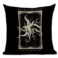 Axyaa Mexico Skull Decor Pillow Cover - Black Tarot Horror Ghost Home Decor
