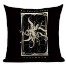 Axyaa Mexico Skull Decor Pillow Cover - Black Tarot Horror Ghost Home Decor