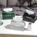 Axyaa PU Leather Tissue Box Case: Stylish Napkin Holder & Paper Storage