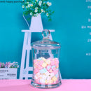 Axya Glass Candy Jar with Lid - European Style Household Storage Jar