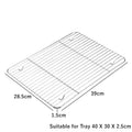 Axyaa Stainless Steel Baking Pan BBQ Grid Food Storage Tray Bakeware