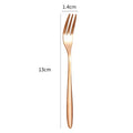 Stainless Steel Cake Divider Spoon Fork Set by Axyaa