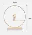 Axyaa Angel Doll Table Lamp: Romantic Couple Desk Lamp for Modern Home Decor