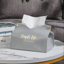 Axyaa PU Leather Tissue Box Case: Stylish Napkin Holder & Paper Storage