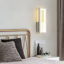 Axyaa LED Wall Lamp: Modern Bedroom & Living Room Sconce Lighting in Black, White, or Gold