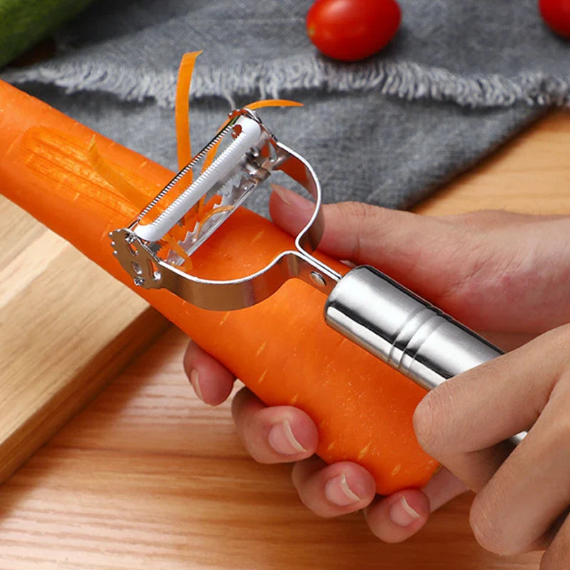 Axyaa Stainless Steel Peeler Slicer Grater for Fruits and Vegetables