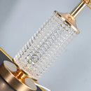Axyaa Clear Crystal Glass LED Table Lamp for Bedroom and Living Room