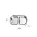 Axyaa Stainless Steel Seasoning Dish Sauce Tray Hot Pot BBQ Dipping Bowl