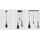 Axyaa Nordic LED Pendant Light Iron & Wood Chandelier for Home Restaurant Bar