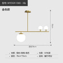 Axyaa Nordic Black Golden Glass Chandelier for Home Decor