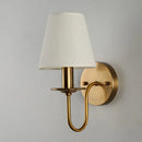 Axyaa Fabric E14 Wall Lamp: Modern European Style for Bedroom, Living Room, Study, Office