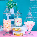 Axya Glass Candy Jar with Lid - European Style Household Storage Jar