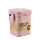 Axyaa 3-Layer Wheat Straw Bento Box | Healthy Material Lunch Container