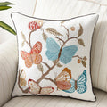 Axyaa Floral Country Style Butterfly Cushion Cover, 45x45cm, Home Decoration