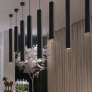 Axyaa Hexagonal Nordic Chandelier for Modern Industrial Dining and Bar Lighting