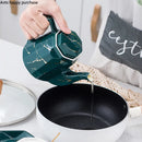 Axya Marbling Spice Jar Set - 3-Piece Kitchen Seasoning Container Suite