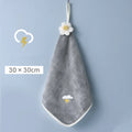 Axyaa Coral Velvet Hand Towel: Soft, Absorbent, Quick Dry Cleaning Cloth