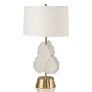 Axyaa Modern Metal Glass Table Lamp E27 Desk LED Night Lights
