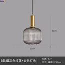 Axyaa Nordic Glass Pendant Light for Bedroom Dinning Living Room - Modern LED Hanglamp