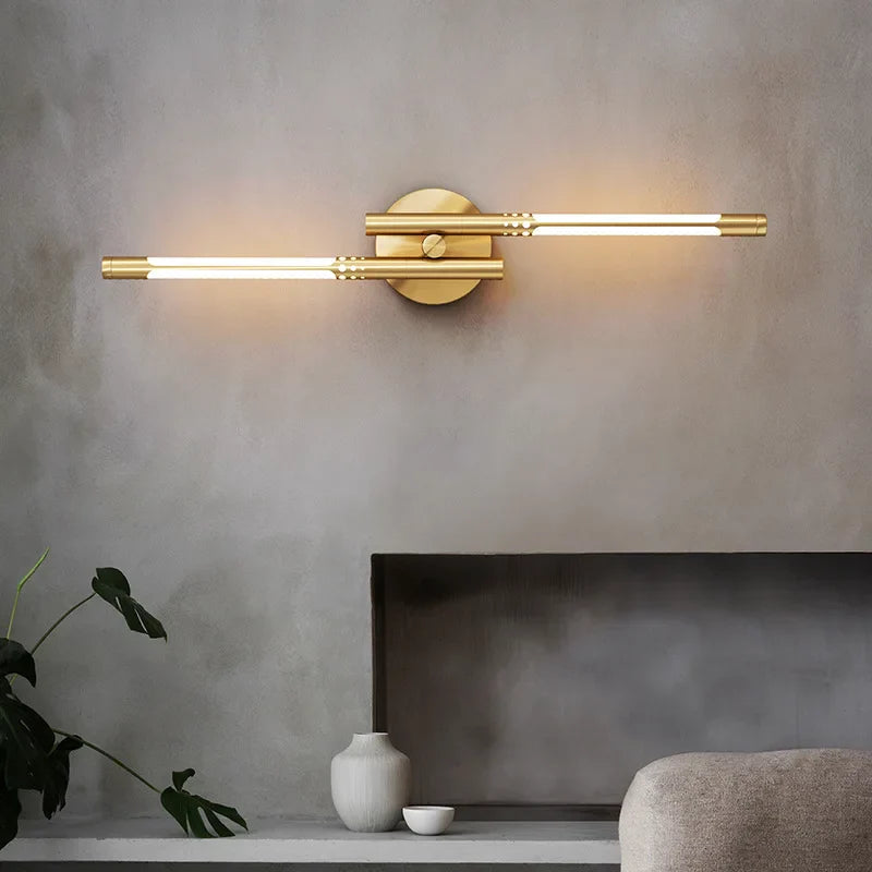 Axya Modern LED Copper Wall Lamp for Home Decoration