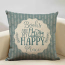 Axyaa Life Beautiful Words Linen Cushion Cover 45x45cm Luxe Bedroom Decor