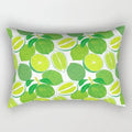 Axyaa Daisy Flower Rectangular Lumbar Cushion Cover for Bedside, Living Room, and Car