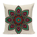 Bohemian Linen Cushion Cover 45x45 for Sofa - Axyaa Brand Home Decor
