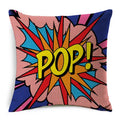 Axyaa POP Art Pineapple Throw Pillow Cover - Modern Decorative Cushion