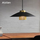Axyaa Metal Pendant Light with Replaceable E27 Bulb for Dining, Bar, and Cafe