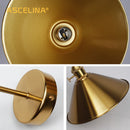 Axyaa Vintage Copper Wall Lamp with Switch for Bedroom and Living Room