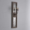 Axyaa Retro Wooden Glass Wall Sconce for Villa Hotel Decor Mirror Loft
