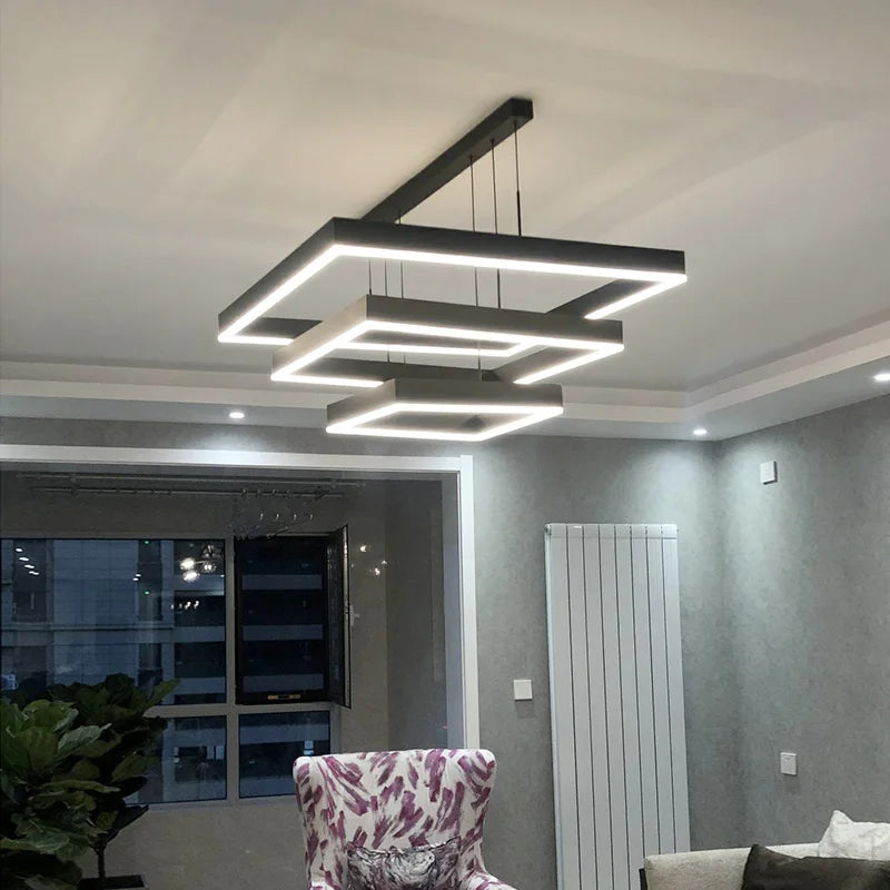 Modern LED Ceiling Chandelier by Axyaa for Living Room Bedroom Dining Room