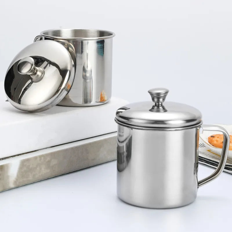 Axyaa Stainless Steel Travel Mug with Lid - Durable, Thicken, Reusable - Father's Gift