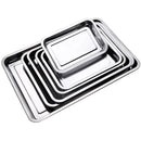 Axyaa Stainless Steel BBQ Tea Storage Serving Tray for Restaurant Grill Utensils