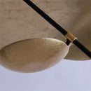 Axyaa Lederam Manta Pendant Lamp: Industrial Retro Design, White/Black