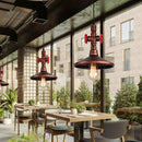 Axya Industrial Pendant Light: Retro Loft Water Pipe Ceiling Hanging Lamp, Home Lighting Fixture