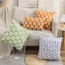 Axyaa Floral Cushion Cover - Pink Purple Yellow Green Pillow for Living Room Bed Sofa