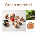 Axya Wooden Mushroom Building Block Set for Creative Play